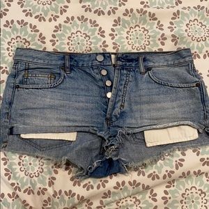 Free people denim shorts